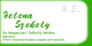 helena szekely business card