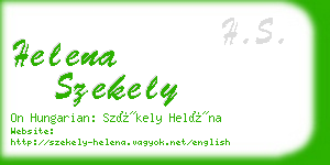 helena szekely business card